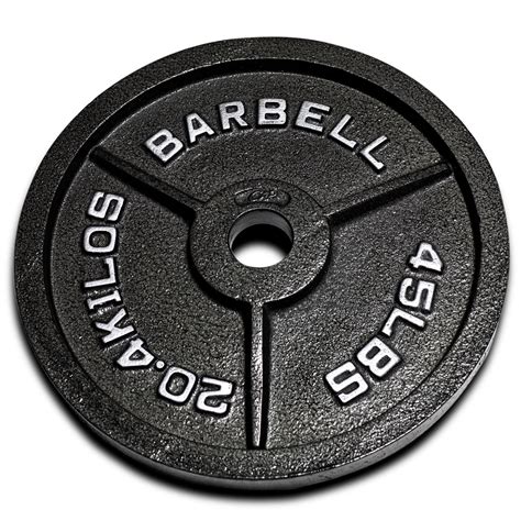 CAP Barbell, 45lb Olympic Cast Iron Weight Plate, Single - Walmart.com