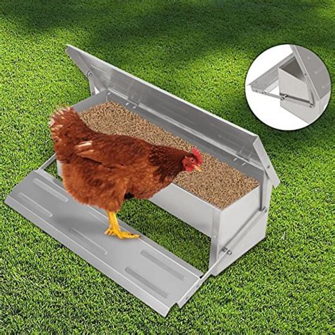 Voilamart Automatic Chicken Chook Poultry Feeder, 11 Pounds of Feed ...