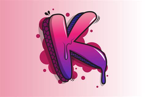 Graffiti Letter K Premium Vector Graphic by K for Kreative · Creative ...