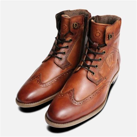 Commander Bugatti High Boots in Antique Tan