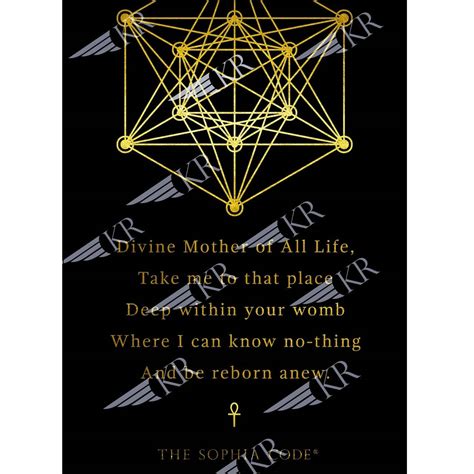 Divine Mother Meditation Card | Kaia Ra - The Sophia Code