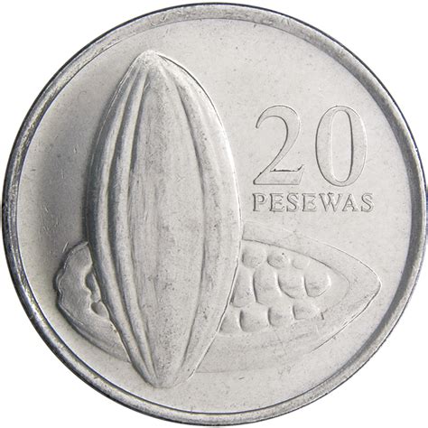 20 Pesewas - Ghana (1957-date) – Numista