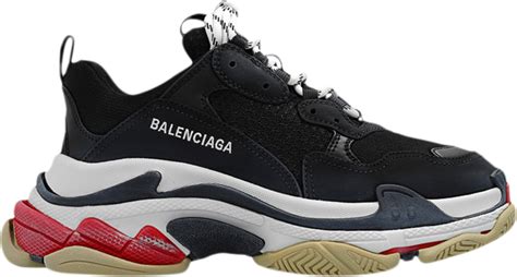 Buy Balenciaga Wmns Triple S Sneaker 'Black Red' 2023 - 524037 W09OM ...