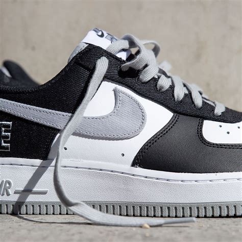 Nike Air Force 1 LV8 EMB Black Flat Silver CT2301-001 Release Date - SBD