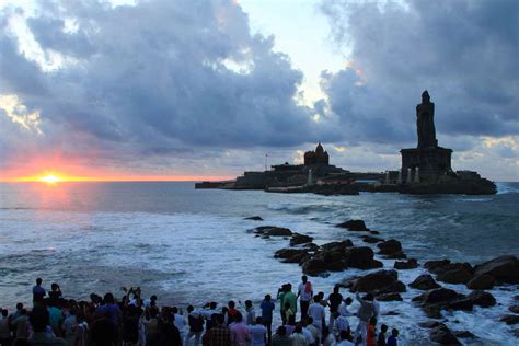 Triveni Sangam Kanyakumari Three Seas Meet Photos