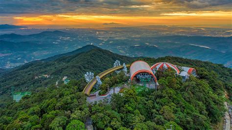 [Video] Golden Bridge, Ba Na Hills, Vietnam | 4K aerial video ...