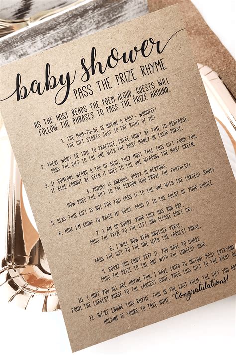 printable baby shower games Baby Shower Poems, Fun Baby Shower Games ...