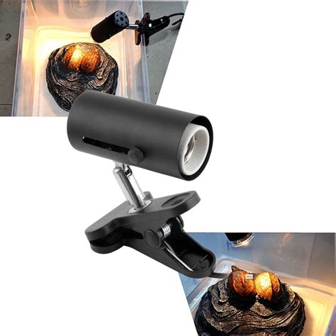 Durable Aquarium Reptile Light Holder Heat Lamp Clamp Ceramic Infrared ...