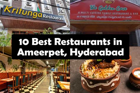 10 Best Restaurants in Ameerpet, Hyderabad - Travel Yupe