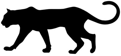 Puma Silhouette PNG Clip Art Image | Animal silhouette, Silhouette clip ...