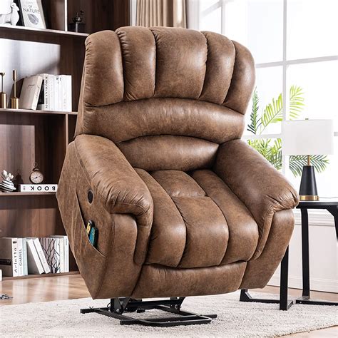 MEETWARM Large Power Lift Electric Recliner Chair with Massage and Heat ...