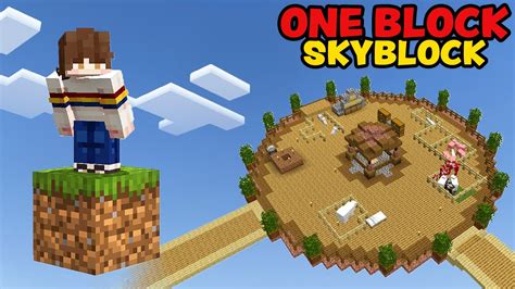 Turning One Block Into a Sky Island! - Minecraft One Block Skyblock ...