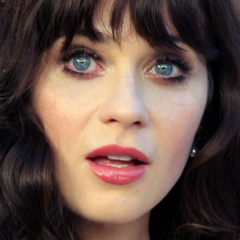 Zooey Deschanel Eye Makeup Close Up - Mugeek Vidalondon