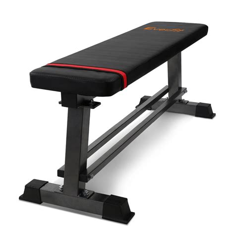 Everfit Adjustable Flat Multi-Station Weight Bench Home Gym Squat Press ...