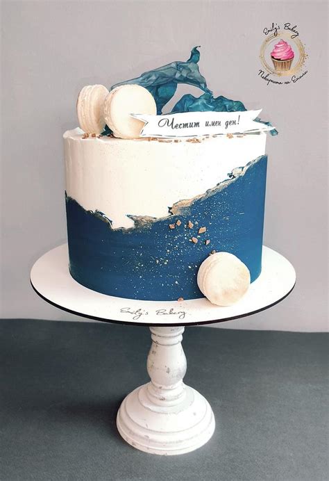 blue and white birthday cake designs - popartillustrationretrocomicsgirls