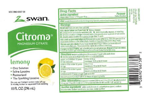 CITROMA- magnesium citrate liquid