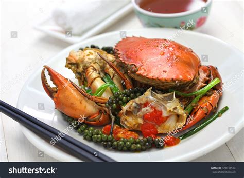 Stirfried Crab Green Kampot Pepper Cambodian Stock Photo 324037514 ...