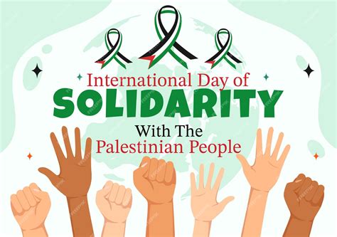 Premium Vector | International day of solidarity with the palestinian ...