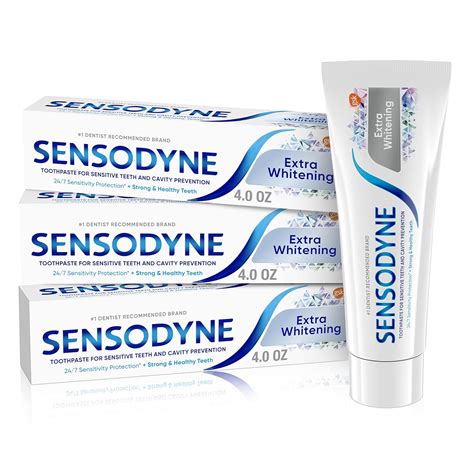 Buy Sensodyne Sensitivity Toothpaste, Extra Whitening for Sensitive ...