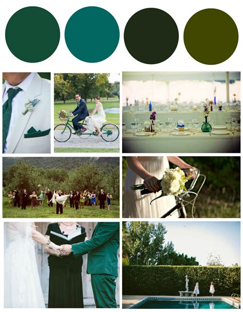 Hunter Green Wedding Inspiration - Rustic Wedding Chic