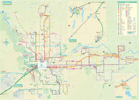 Spokane Guide Map - Spokane Washington • mappery