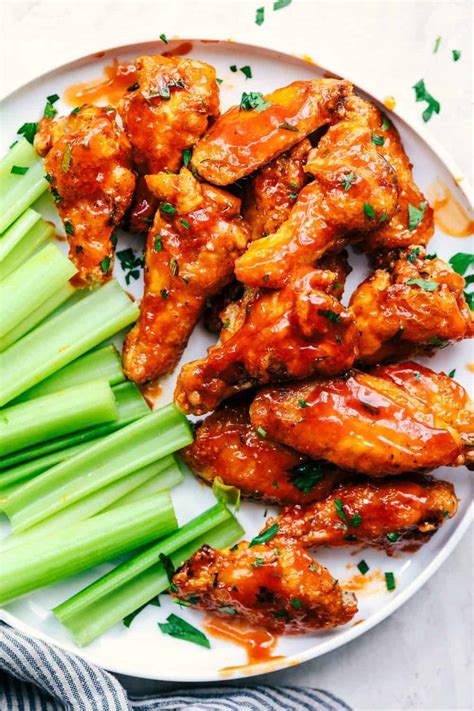 Baked Sticky Honey Garlic Buffalo Wings - Recipe Concepts