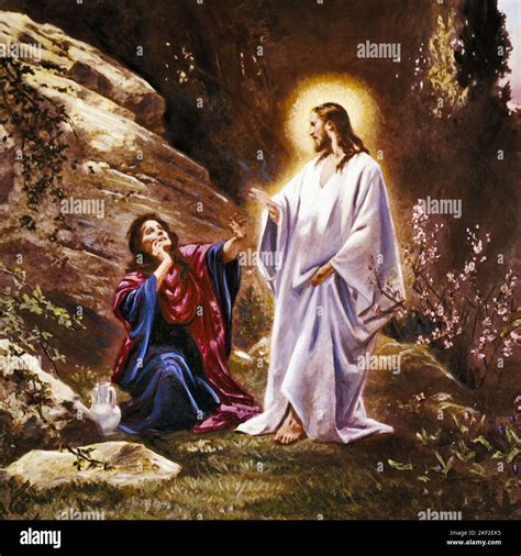 1960s 33 AD RESURRECTION OF JESUS APPEARING TO MARY MAGDALENE ON EASTER ...