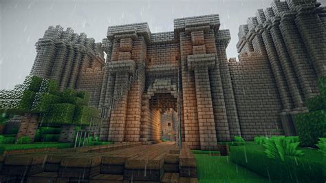 Minecraft working portcullis gates on PirateCraft | Minecraft castle ...