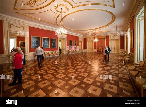 Poland, city of Warsaw, Royal Castle interior, Council Chamber Stock ...