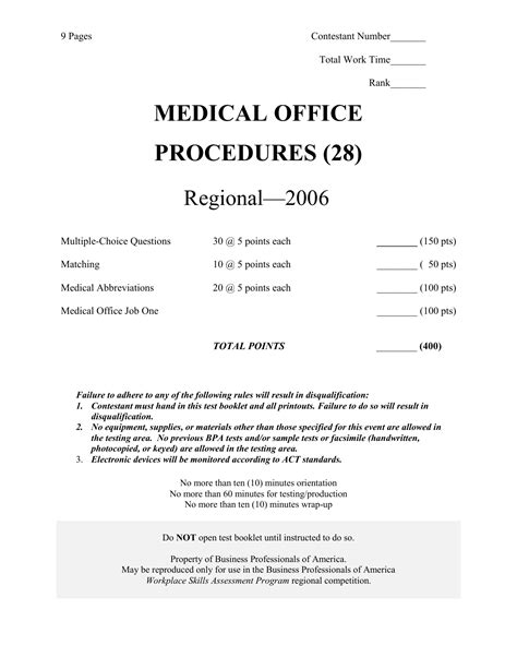 Medical Office Procedures