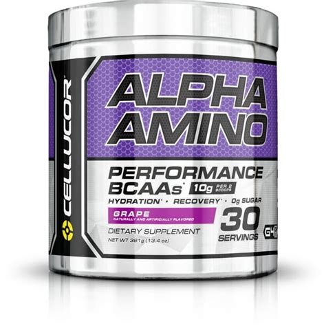 Cellucor Alpha Amino, BCAA Powder, Grape, 30 Servings - Walmart.com ...