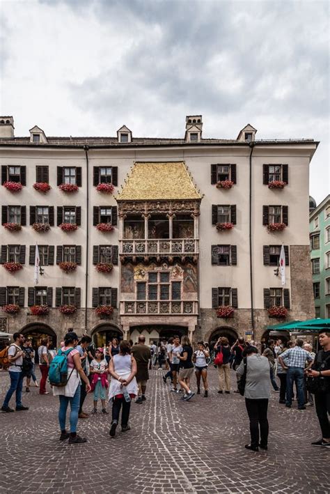 Golden Roof in Innsbruck editorial stock photo. Image of european ...