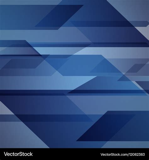 Abstract blue background with geometric shapes Vector Image