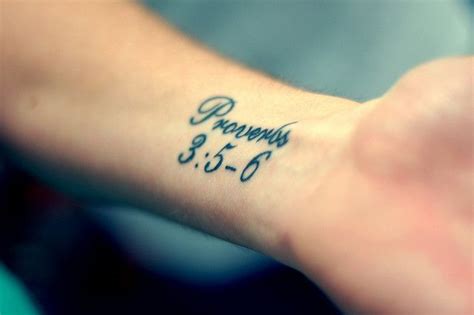 Proverbs 3 5-6 Tattoo Ideas - My Tattoo