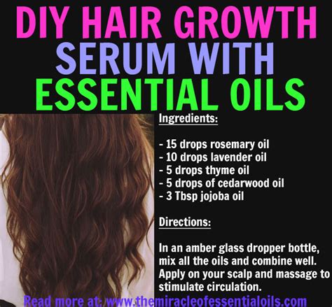 DIY Essential Oil Hair Growth Recipe - The Miracle of Essential Oils