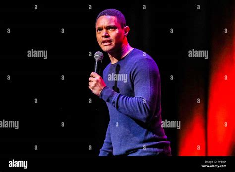 Trevor Noah Performs Stand-up comedy live on tour Stock Photo - Alamy