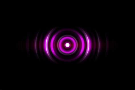 Purple digital sound wave or circle signal, abstract background 6965918 ...