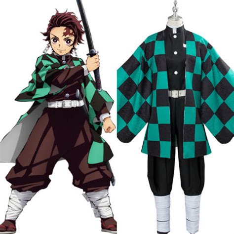 Demon Slayer Tanjiro Cosplay Costume Kit Set | ubicaciondepersonas.cdmx ...