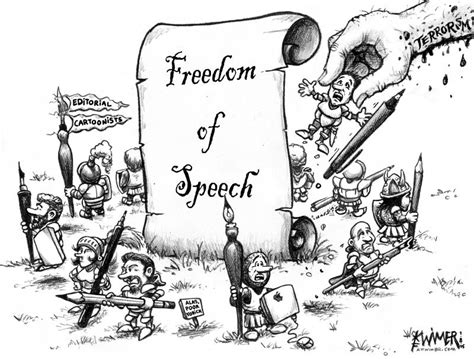 Freedom Speech Cartoon