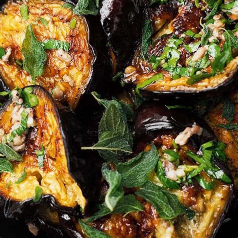 Yotam Ottolenghi's Roasted Aubergine with Anchovies and Oregano ...