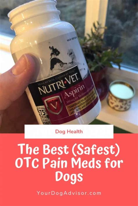 The Best (Safest) OTC Pain Meds for Dogs | Your Dog Advisor