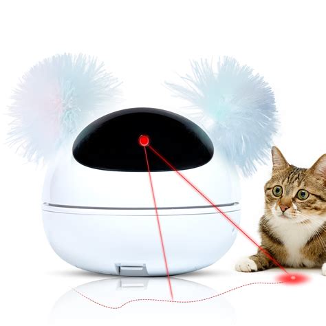 WiseWater 360° Automatic Rotating Cat Laser Toy, Interactive Cat Toys ...