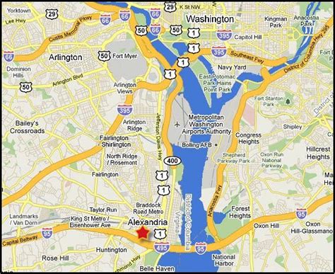 upclose Alexandria, VA, map & tourism info | Higdon Family Association