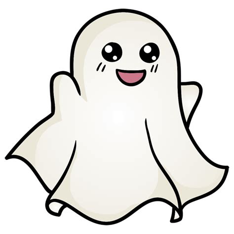 [Halloween drawings] How to draw a cute Ghost drawing