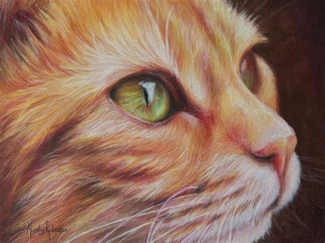 Ginger Cat Drawing by Kirsty Rebecca - Pixels