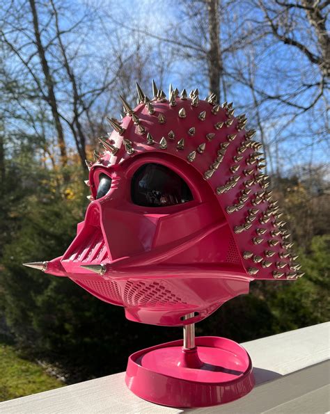 Star Wars Inspired Pink Empire Darth Vader Helmet Display - Etsy