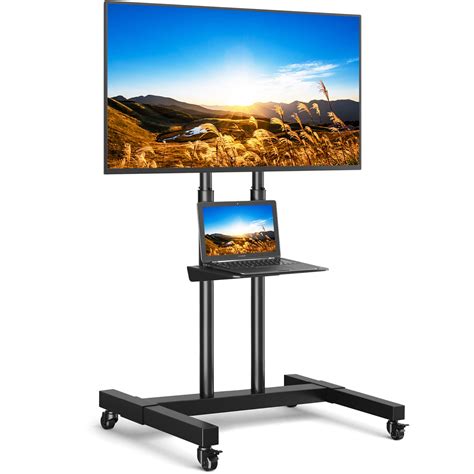 Buy Mobile TV Stand with Wheels for 32-75 Inch LCD LED Flat Screens ...