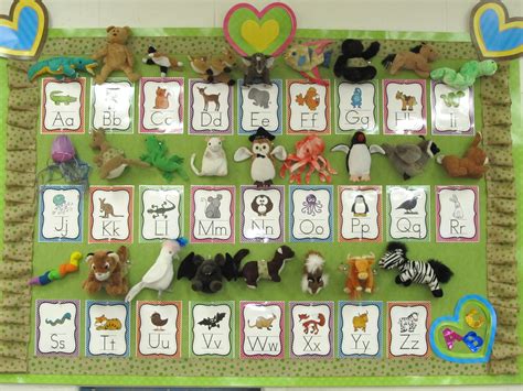 My Zoo Phonics board with Beanie Babies for this year Preschool Reading ...