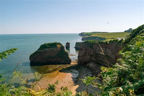 How to visit the stunning private beach and the Devon cliffs at Ladram Bay