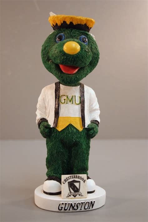 "Bobblehead" figurine of George Mason University mascot Gunston. (Item ...